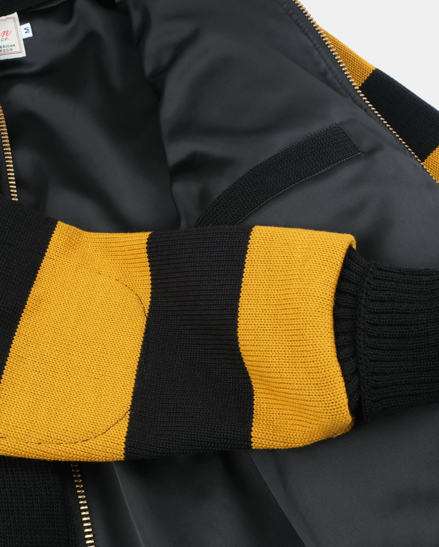 Full Throttle Striped Moto Wool Hoodie