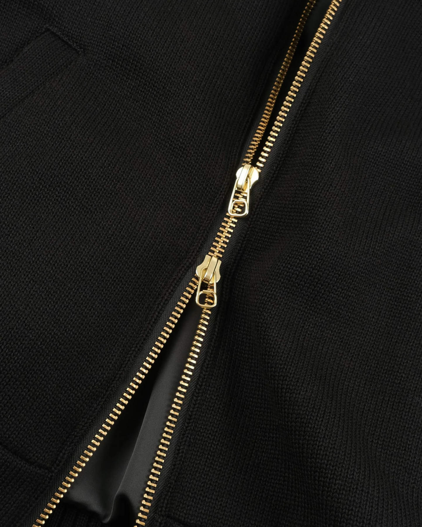 Full Throttle Striped Moto Wool Hoodie
