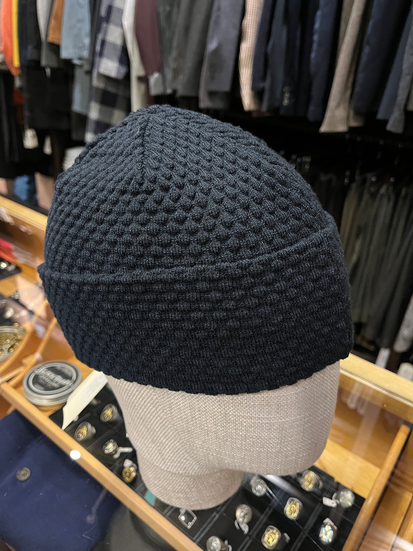Spot Knit Wool Beanie
