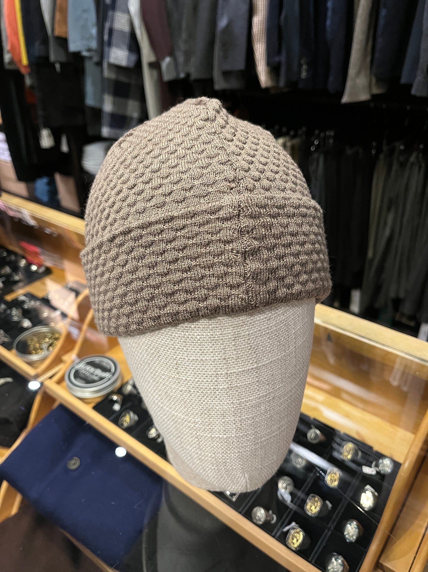Spot Knit Wool Beanie