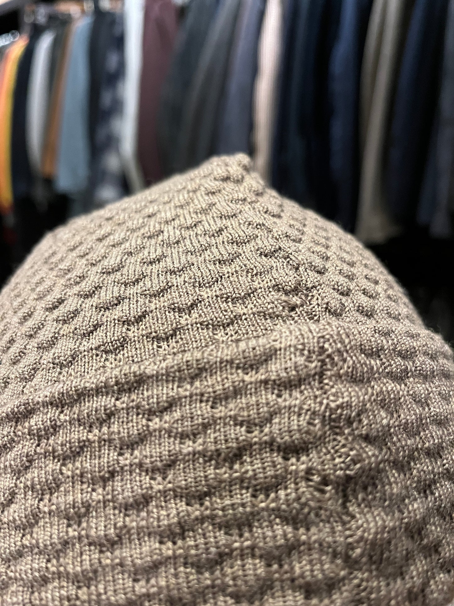 Spot Knit Wool Beanie