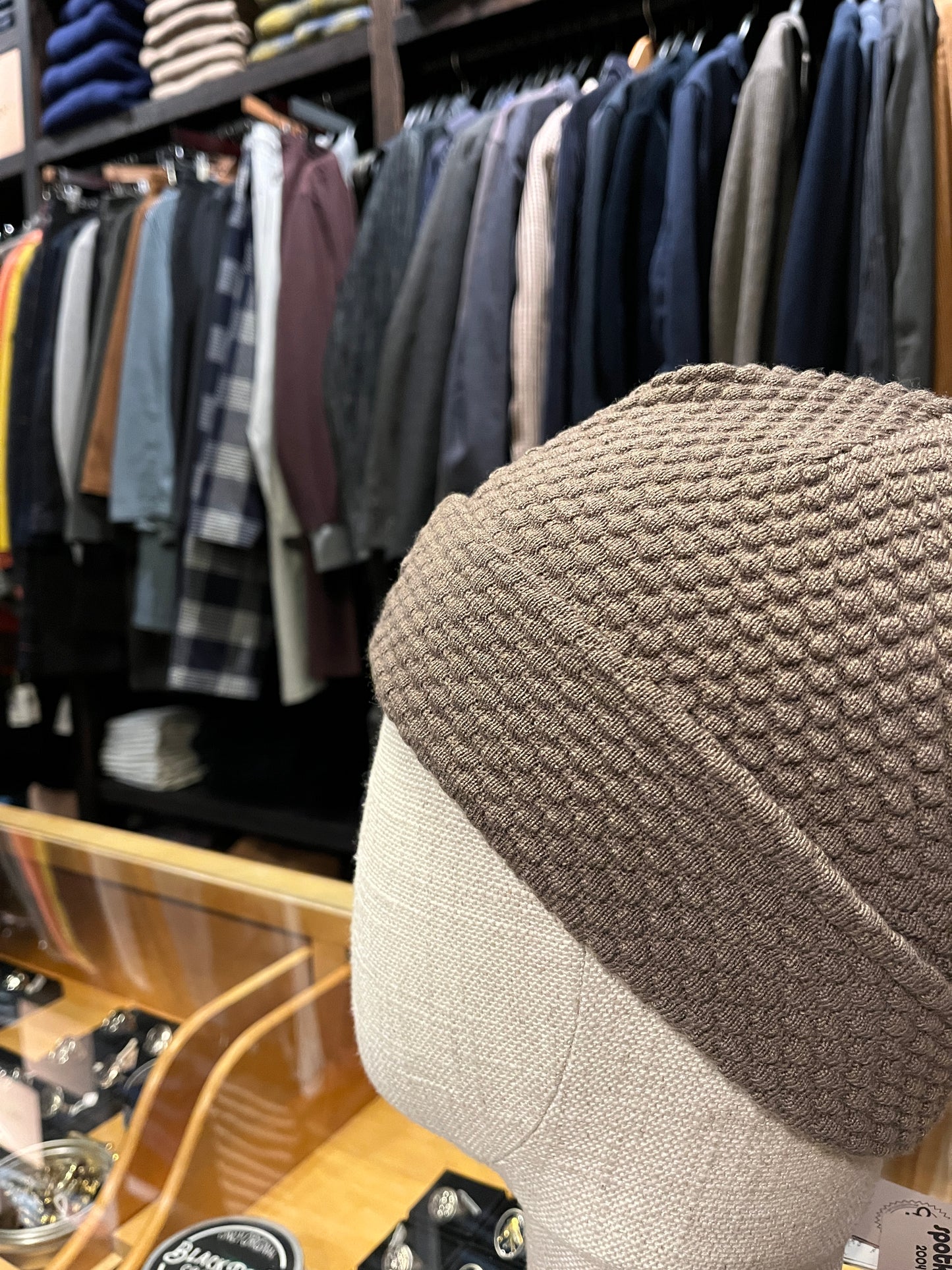 Spot Knit Wool Beanie