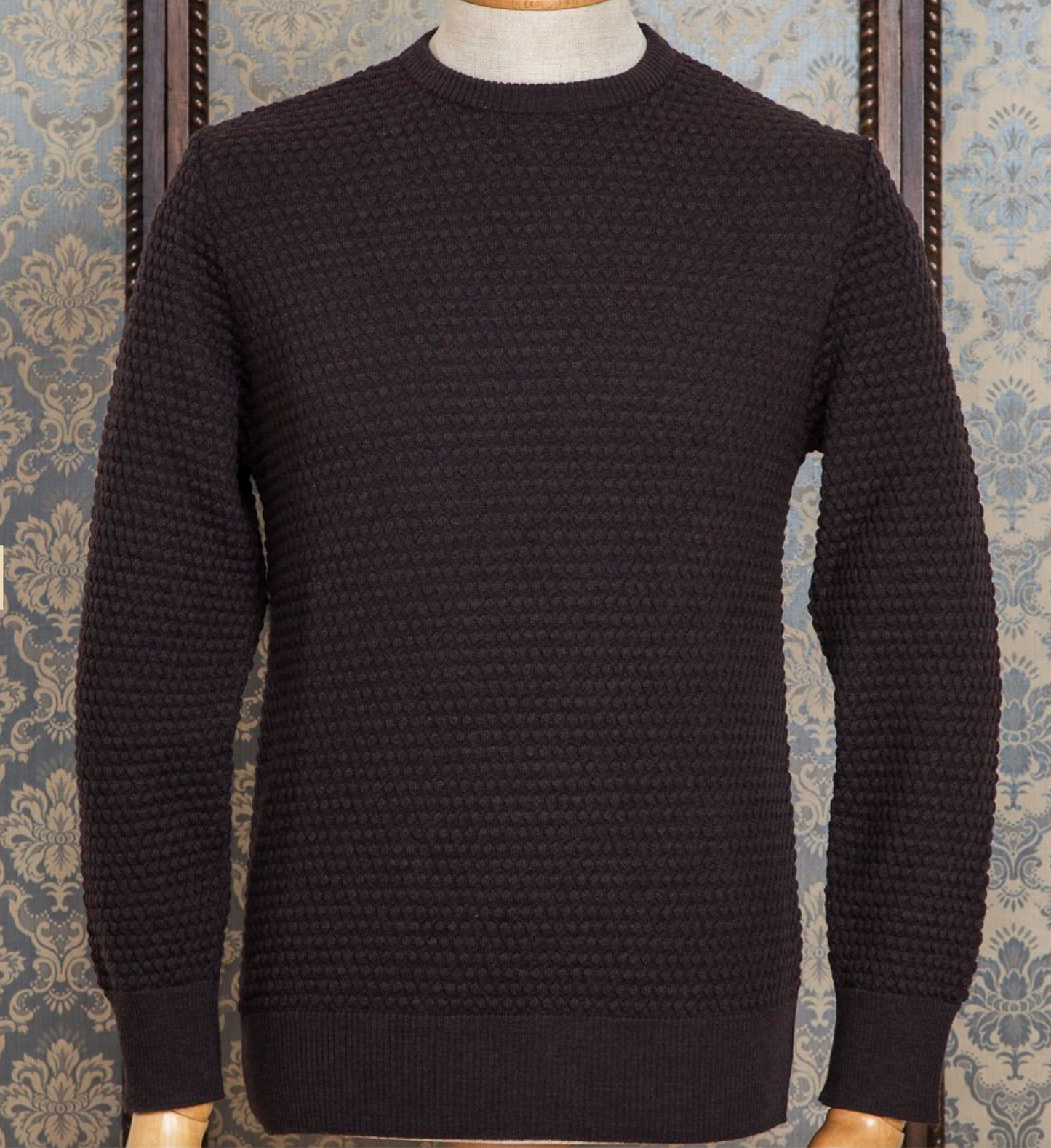 Spot Knit Crewneck Long Sleeve