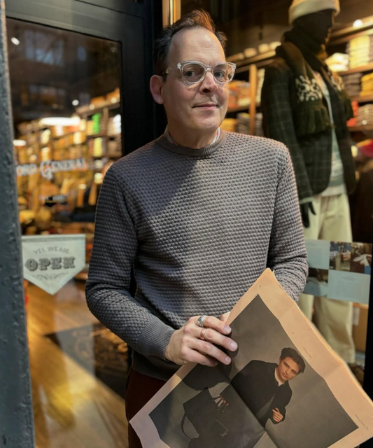 Spot Knit Crewneck Long Sleeve