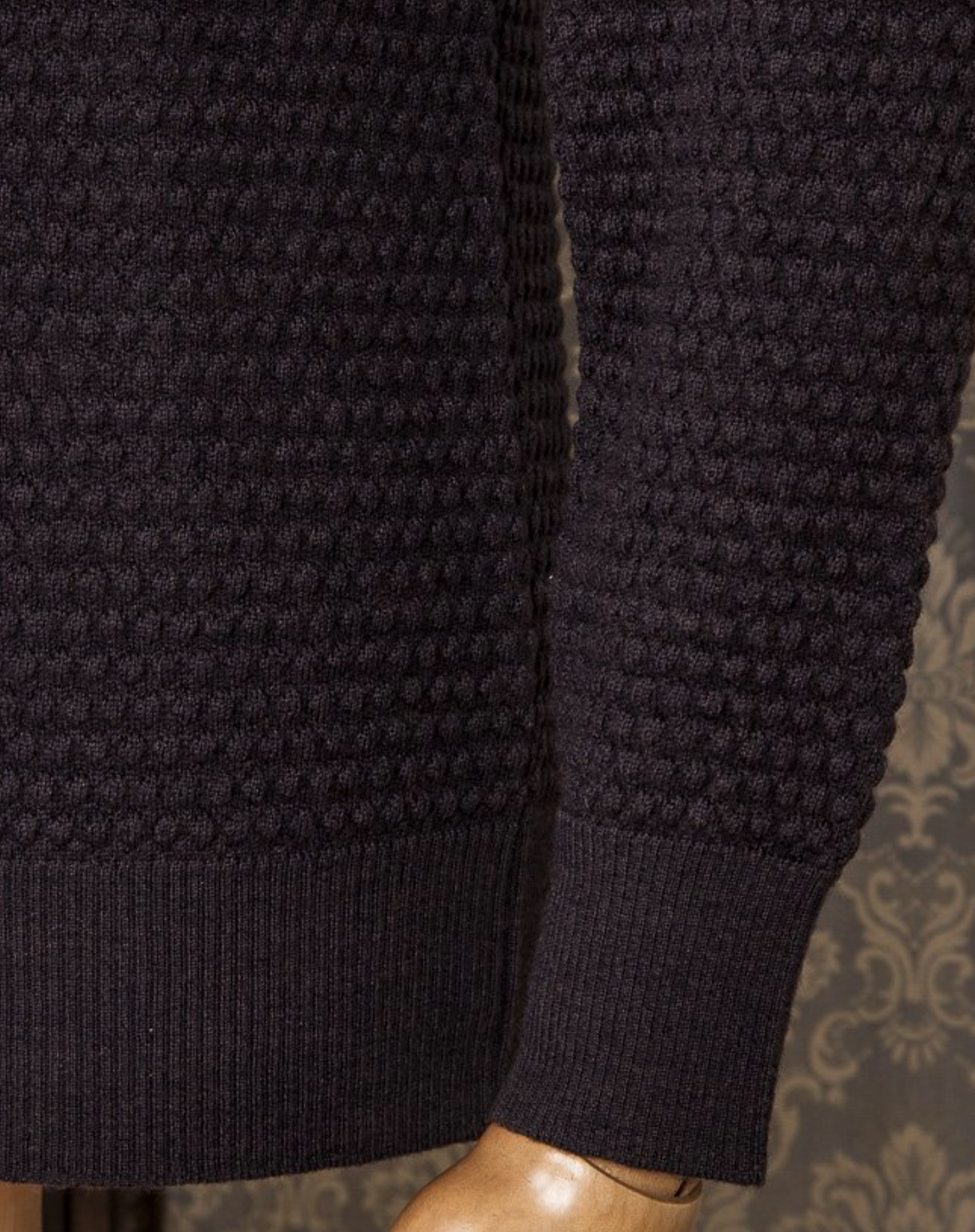 Spot Knit Crewneck Long Sleeve