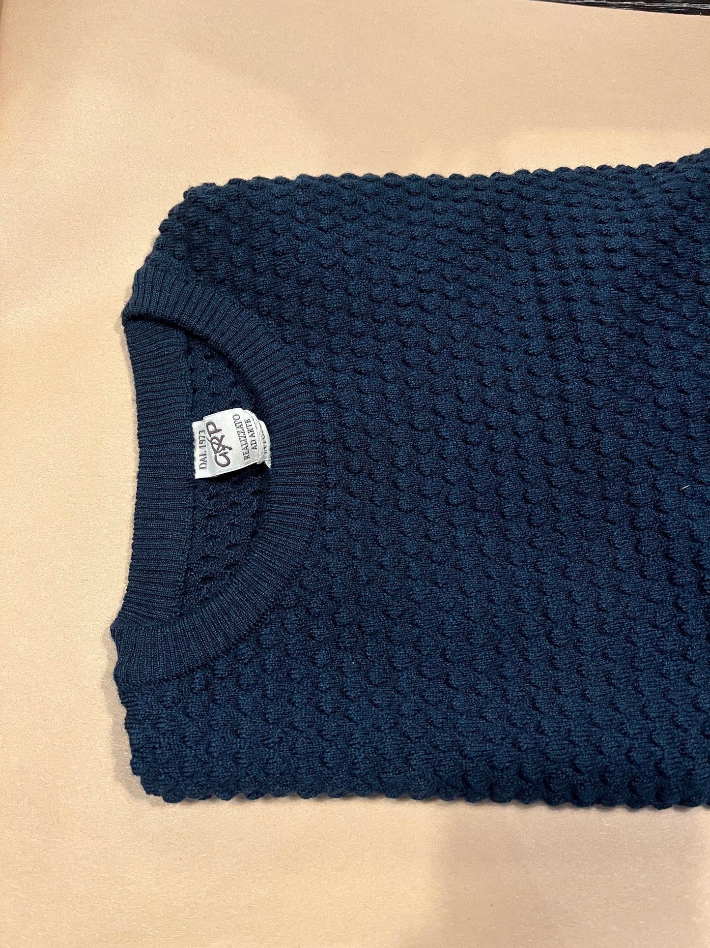 Spot Knit Crewneck Long Sleeve