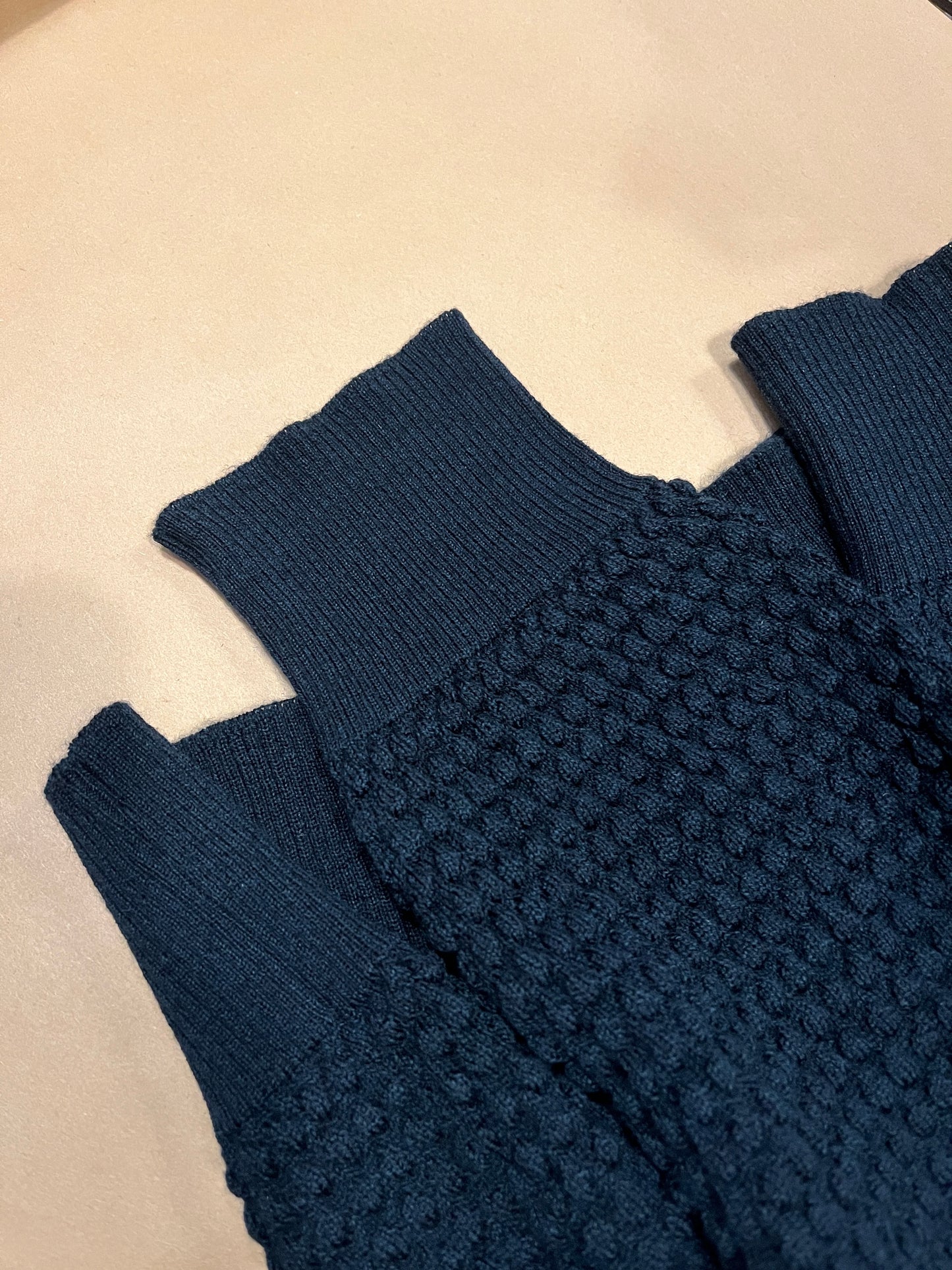 Spot Knit Crewneck Long Sleeve