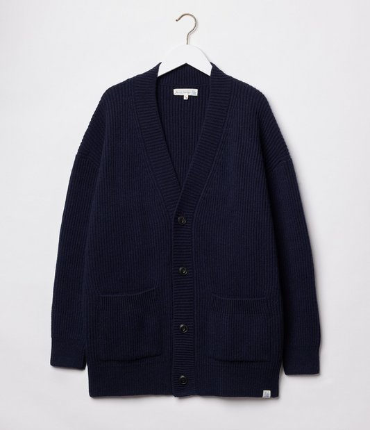 LOCG01 Oversized Merino Wool Cashmere Cardigan