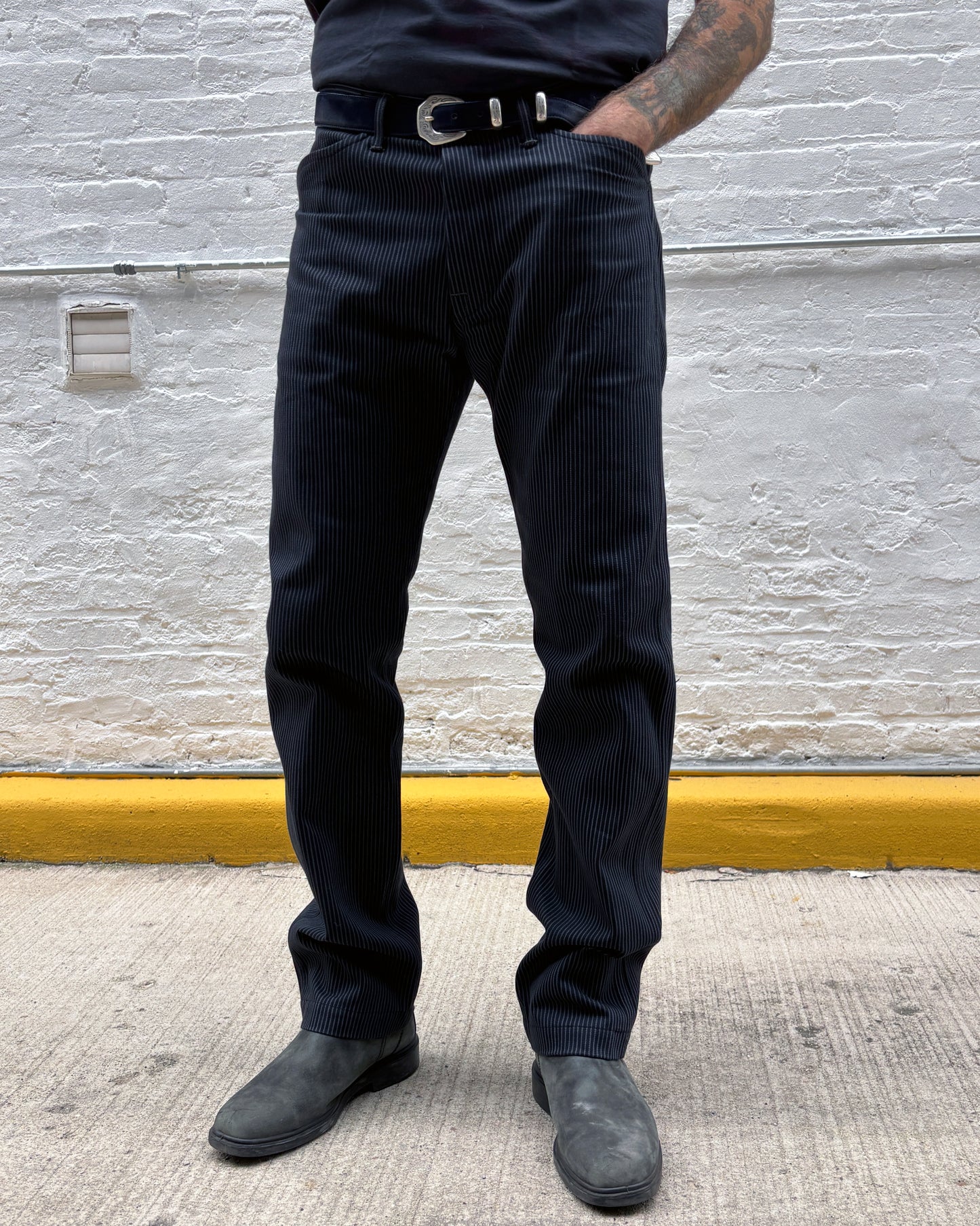 Indigofera Swearengen Hickory Stripe Pants