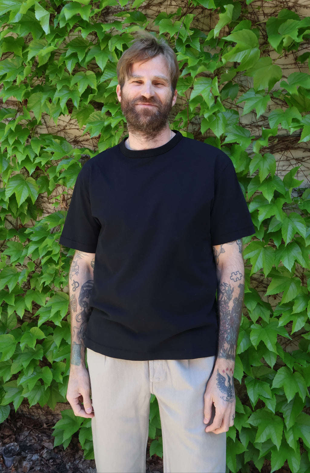 Merz b. Schwanen Sturdy Boxy Fit Cotton-Hemp T-Shirt