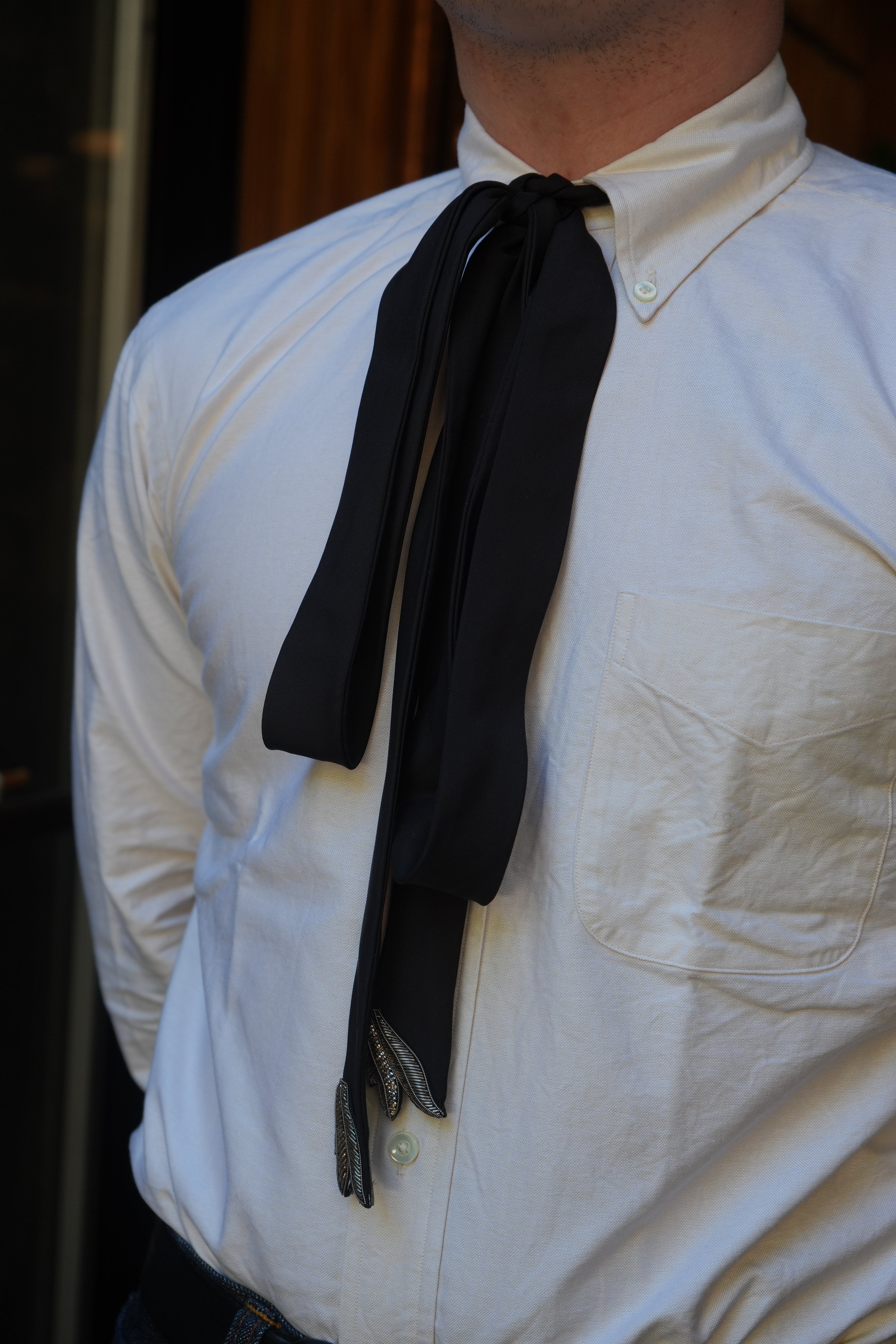 Mani Del Sud Men's Long Bow Tie