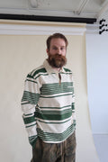 President's Long Sleeve Striped Polo