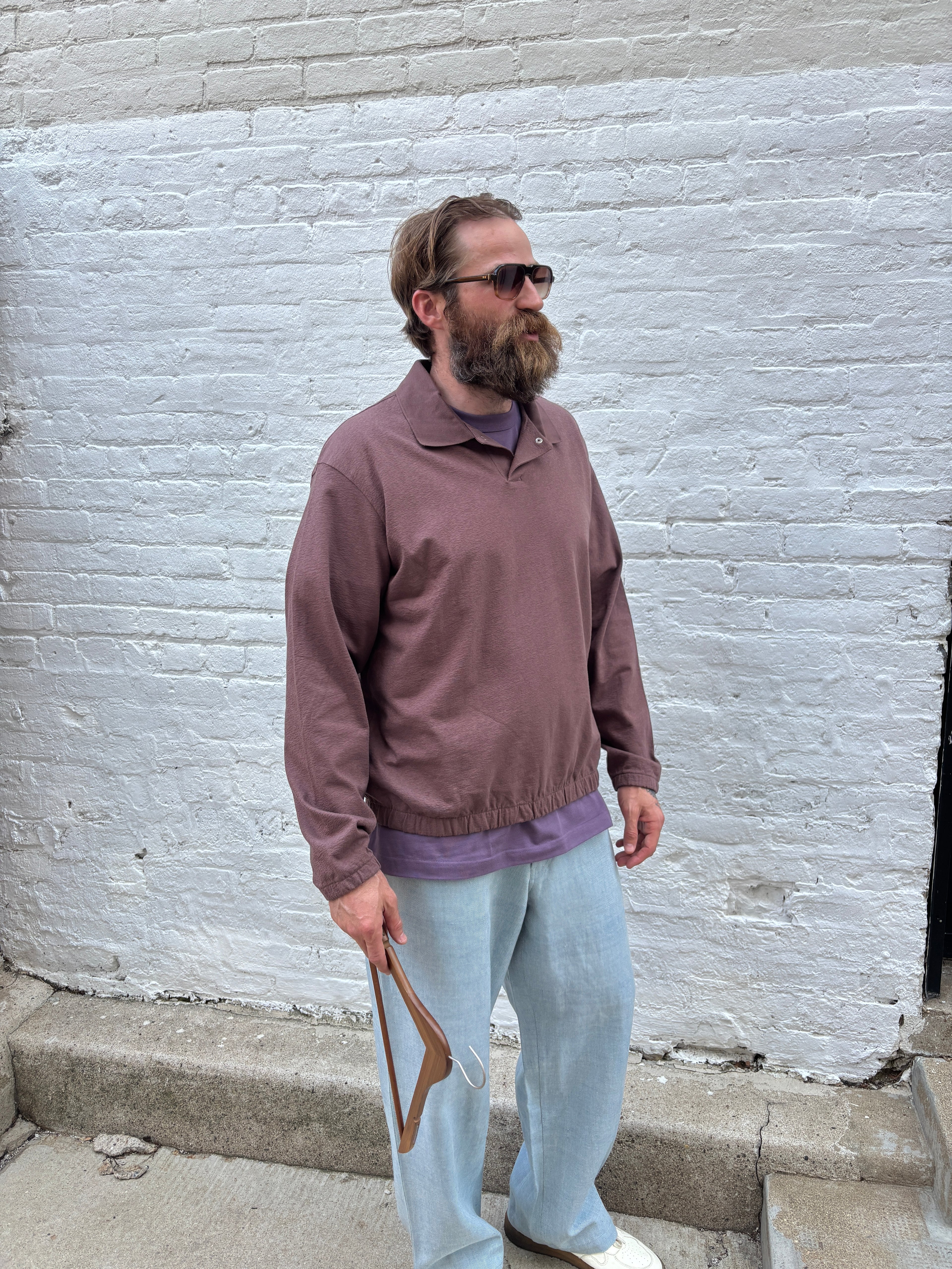 Norse Projects Sylane Relaxed Light Pile Jersey Polo