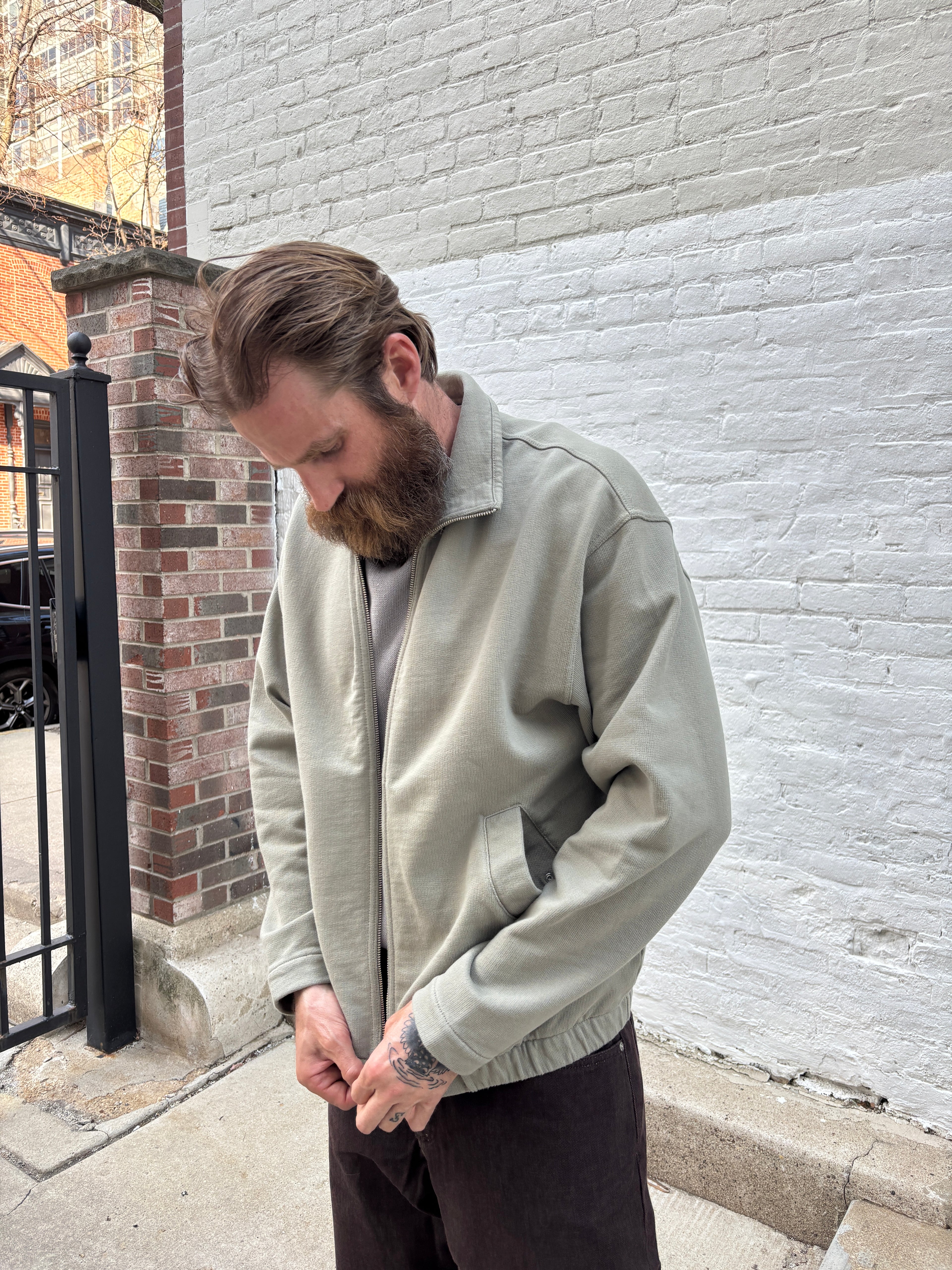 Norse Projects Hornidal Relaxed Organic Loopback Track Jacket