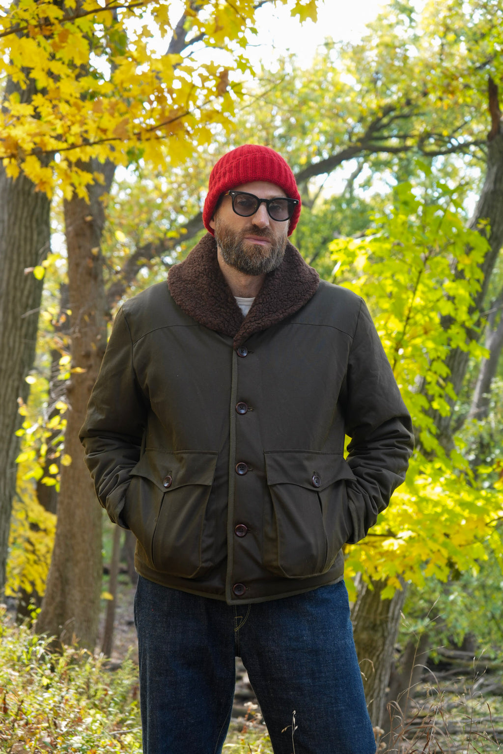 Fleur De Bagne Aviateur Waxed Coat