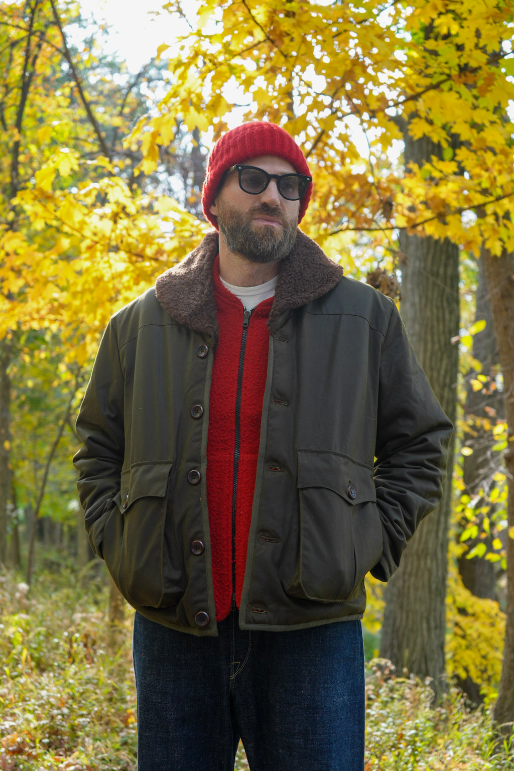 Fleur De Bagne Aviateur Waxed Coat