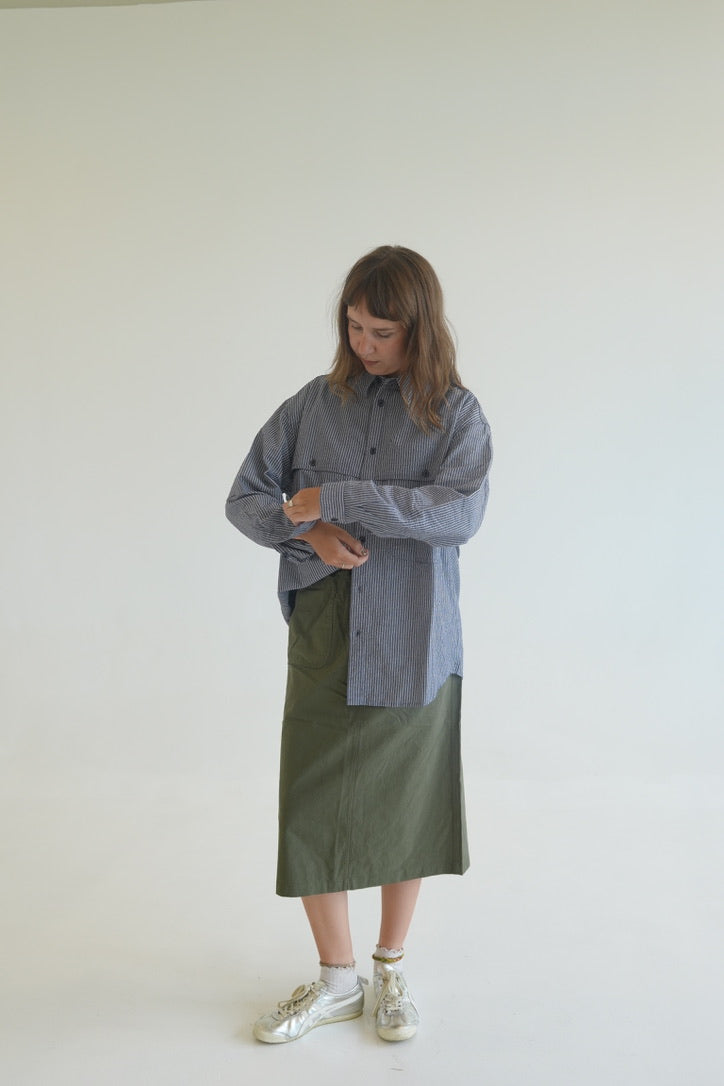 Kappy Cotton Fatigue Skirt