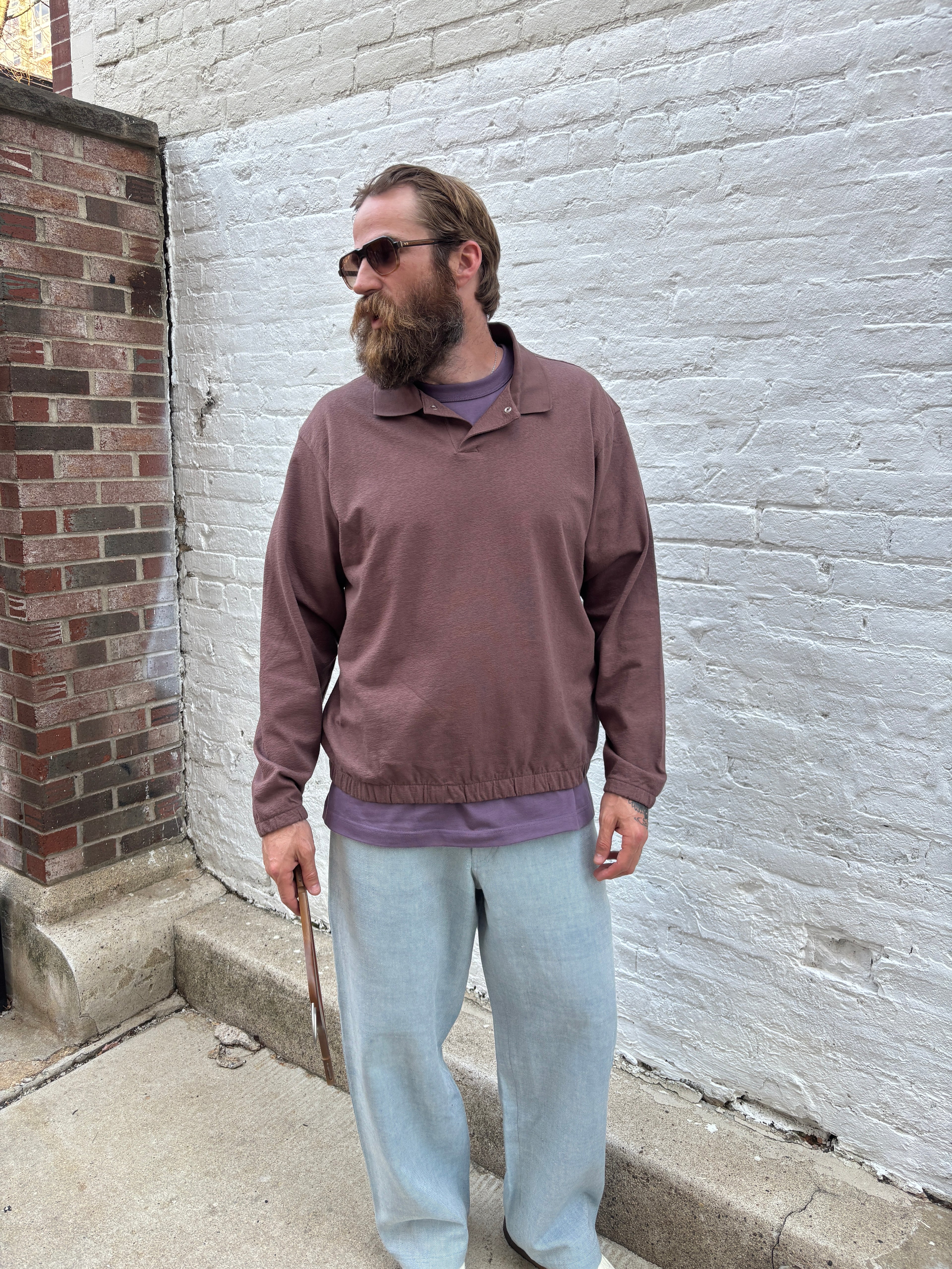 Norse Projects Sylane Relaxed Light Pile Jersey Polo