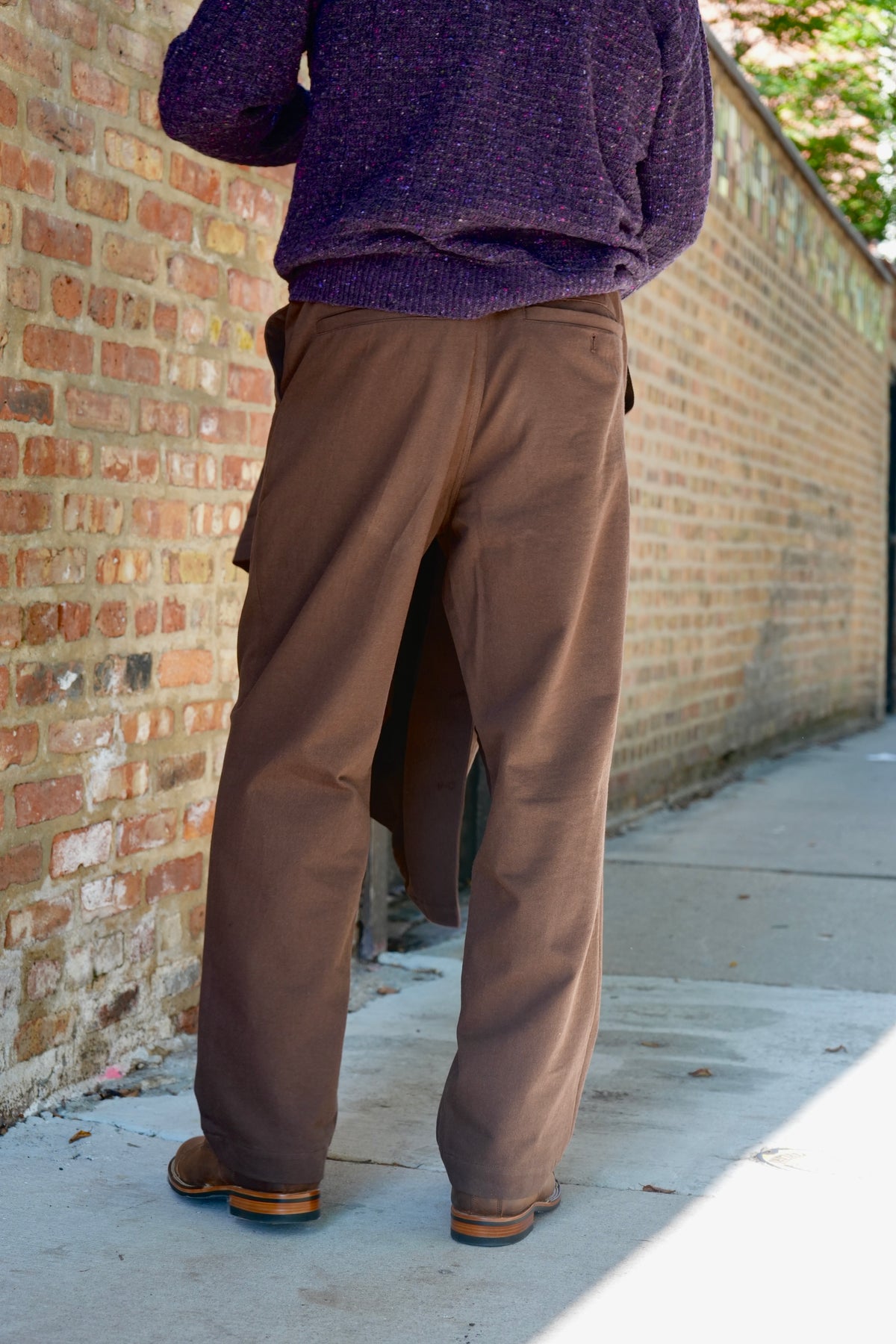 Norse Projects Hengifoss High Waist Cotton Wool Twill Trousers