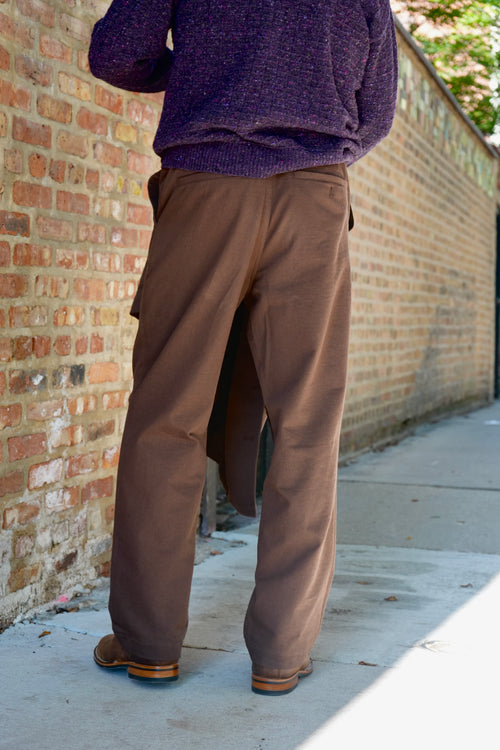 Norse Projects Hengifoss High Waist Cotton Wool Twill Trousers