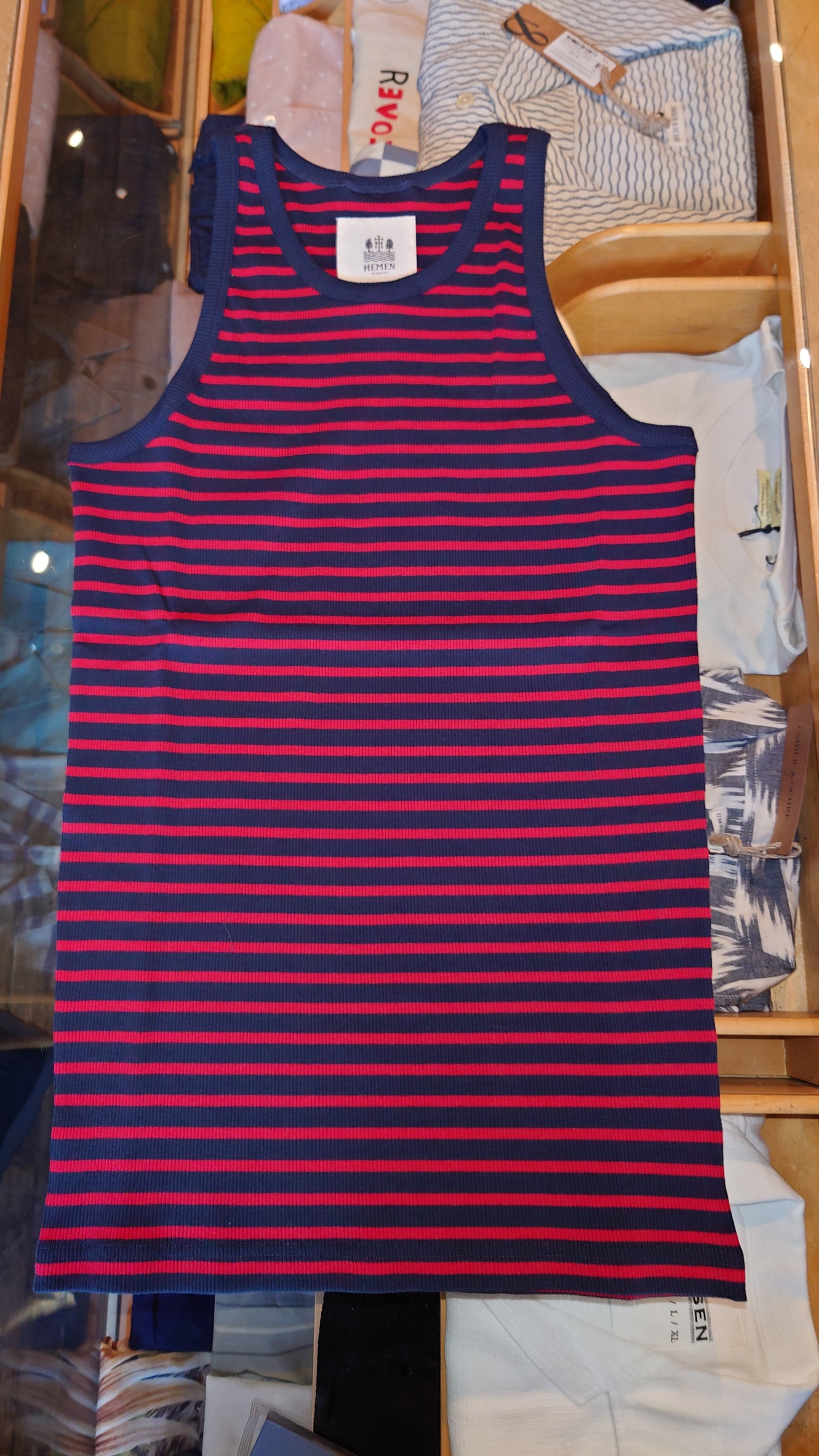 Hemen Biarritz Tank Top Gari Breton Stripe