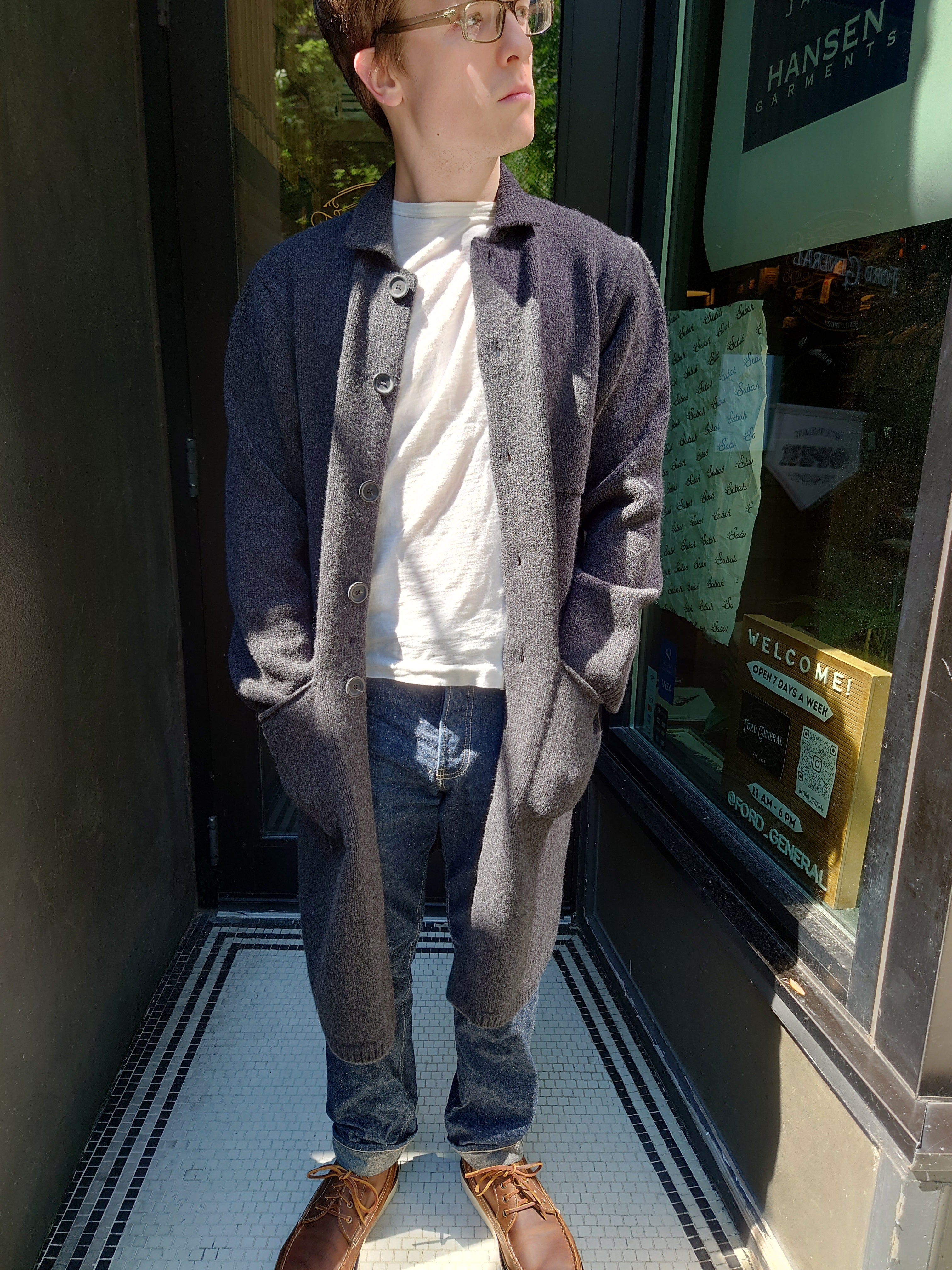 Inis Meain Long Raftery Coat