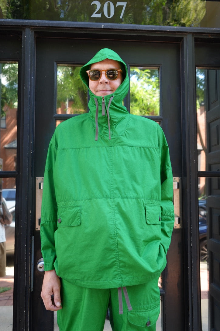 Caledoor Cotton Linen Typewriter Hooded Smock