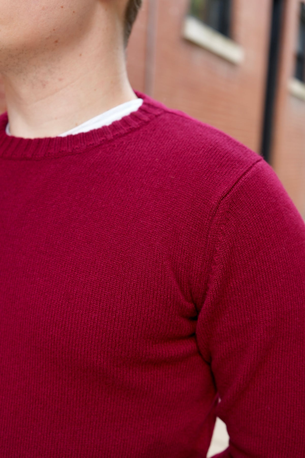Mooncastle 7G Cashmere Silk Wool Crewneck Sweater
