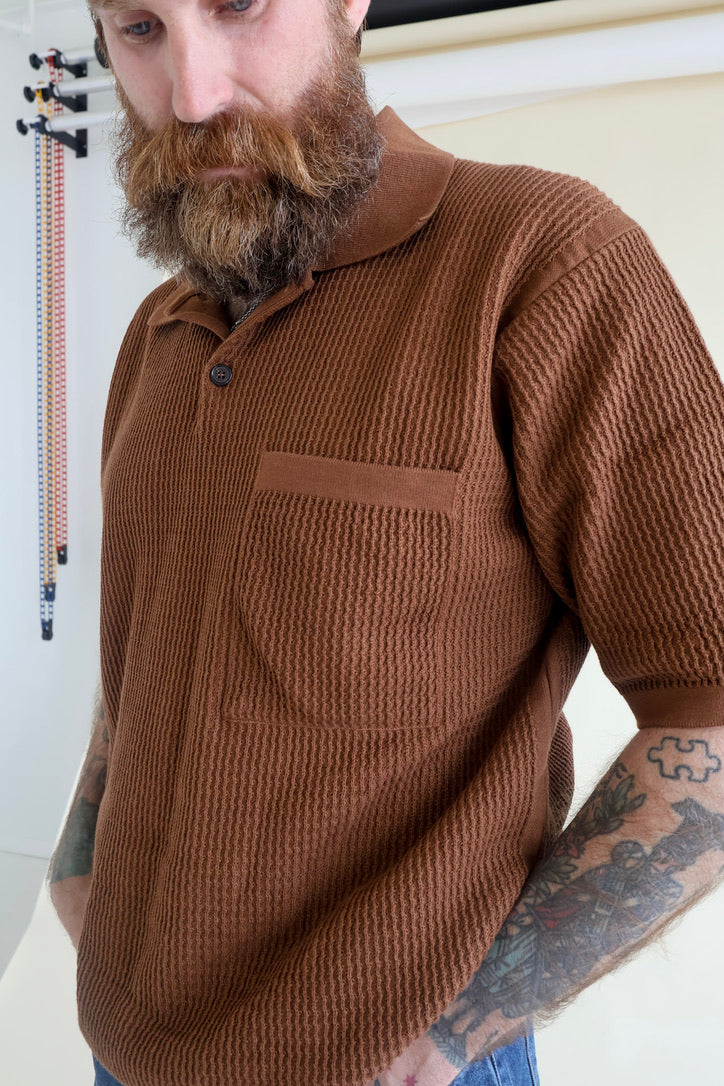 Universal Works Short Sleeve Knit Polo