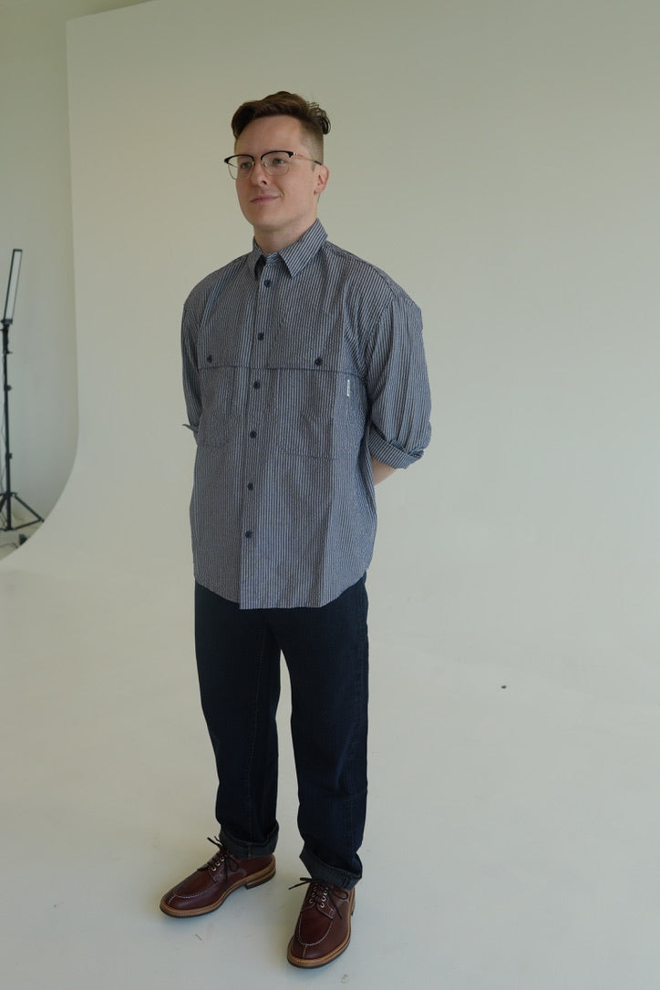 Kappy Stripe Pocket Work Shirt