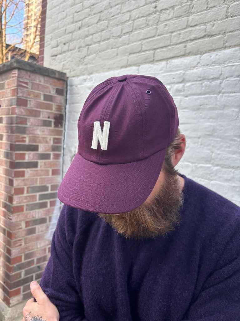 Norse Projects Light Canvas/Felt N 8 Panel Cap