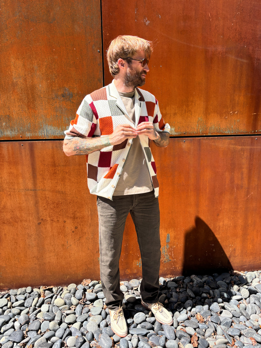 Gallia Knit Button Up Shirt "Jakob"