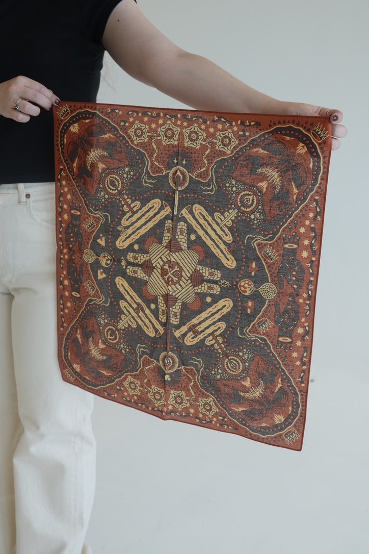 Indigofera Tarot XIII Bandana