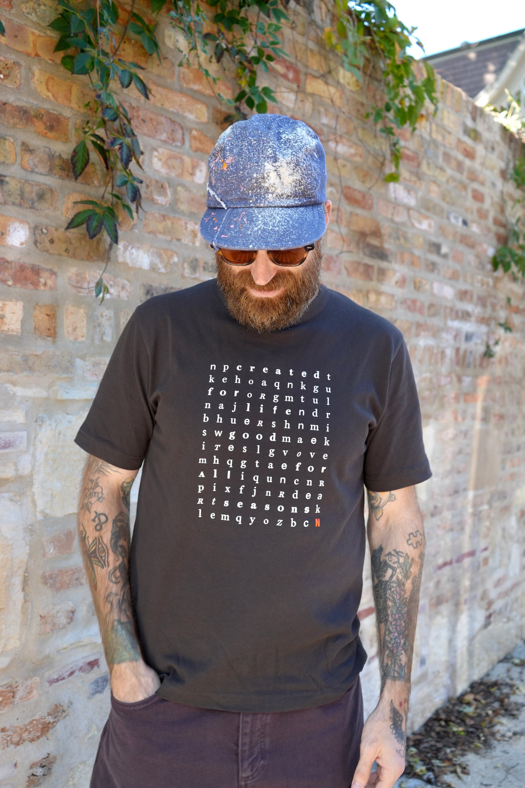 Norse Projects Elmelunde Cotton Crossword T-Shirt