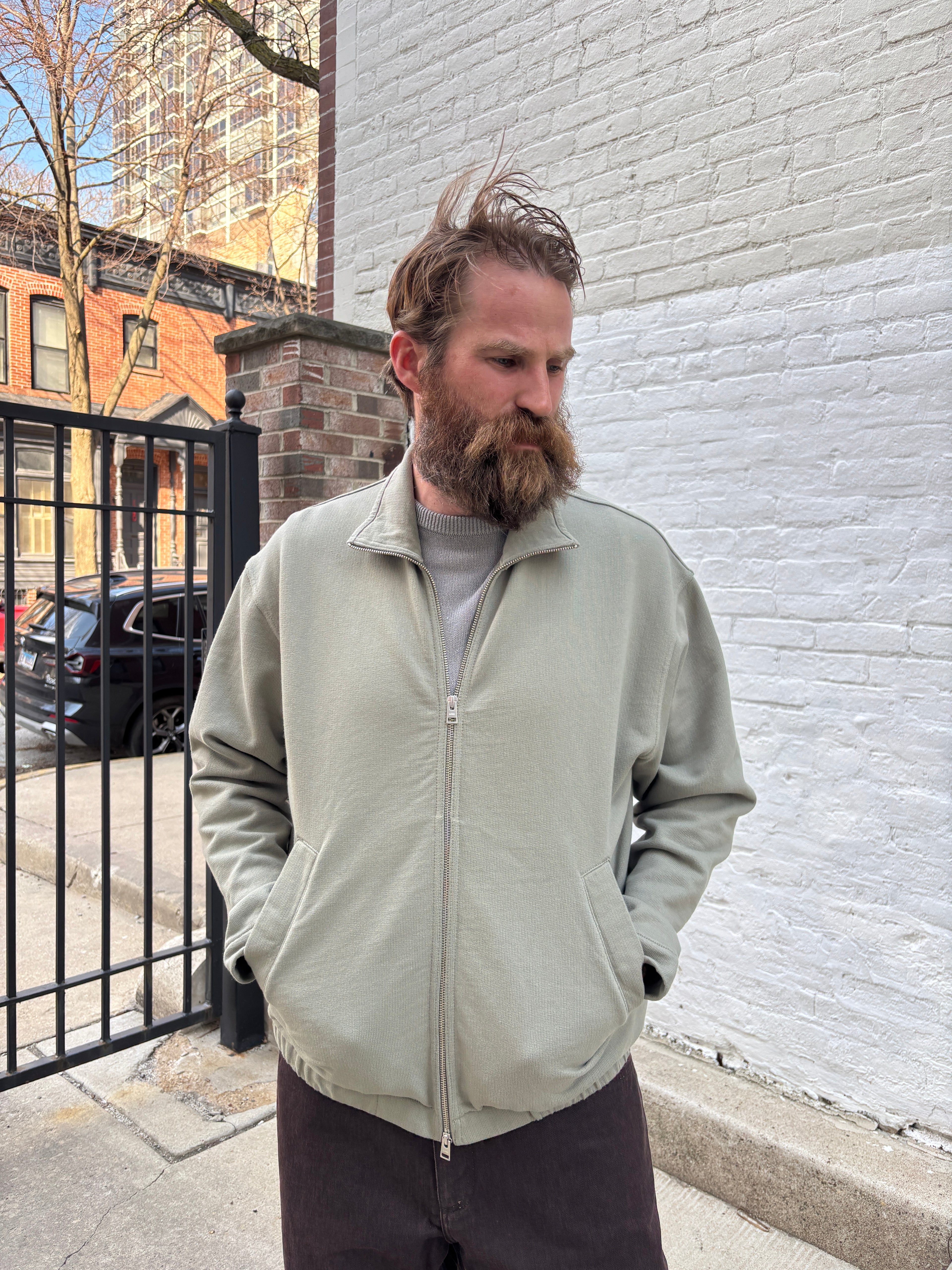 Norse Projects Hornidal Relaxed Organic Loopback Track Jacket