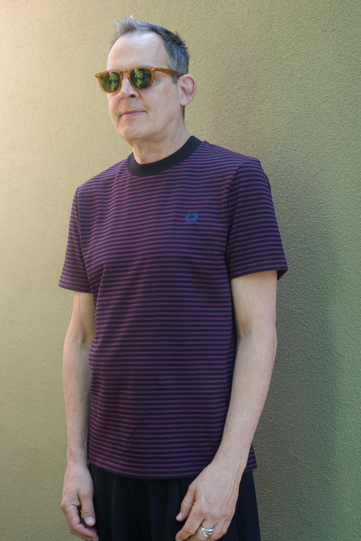Fred Perry Fine Stripe Heavyweight T-Shirt
