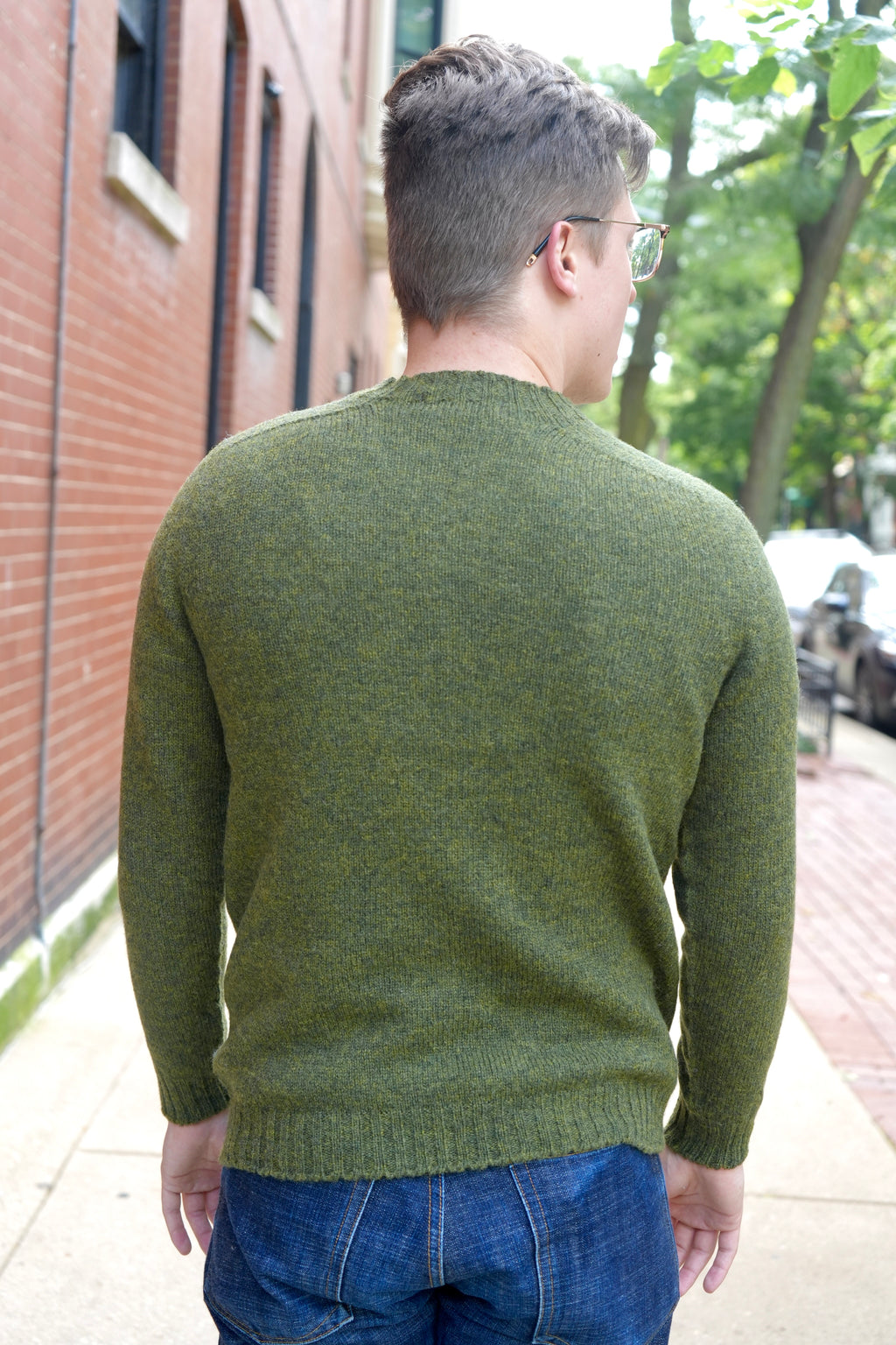 Mooncastle Shetland Wool Crewneck Sweater
