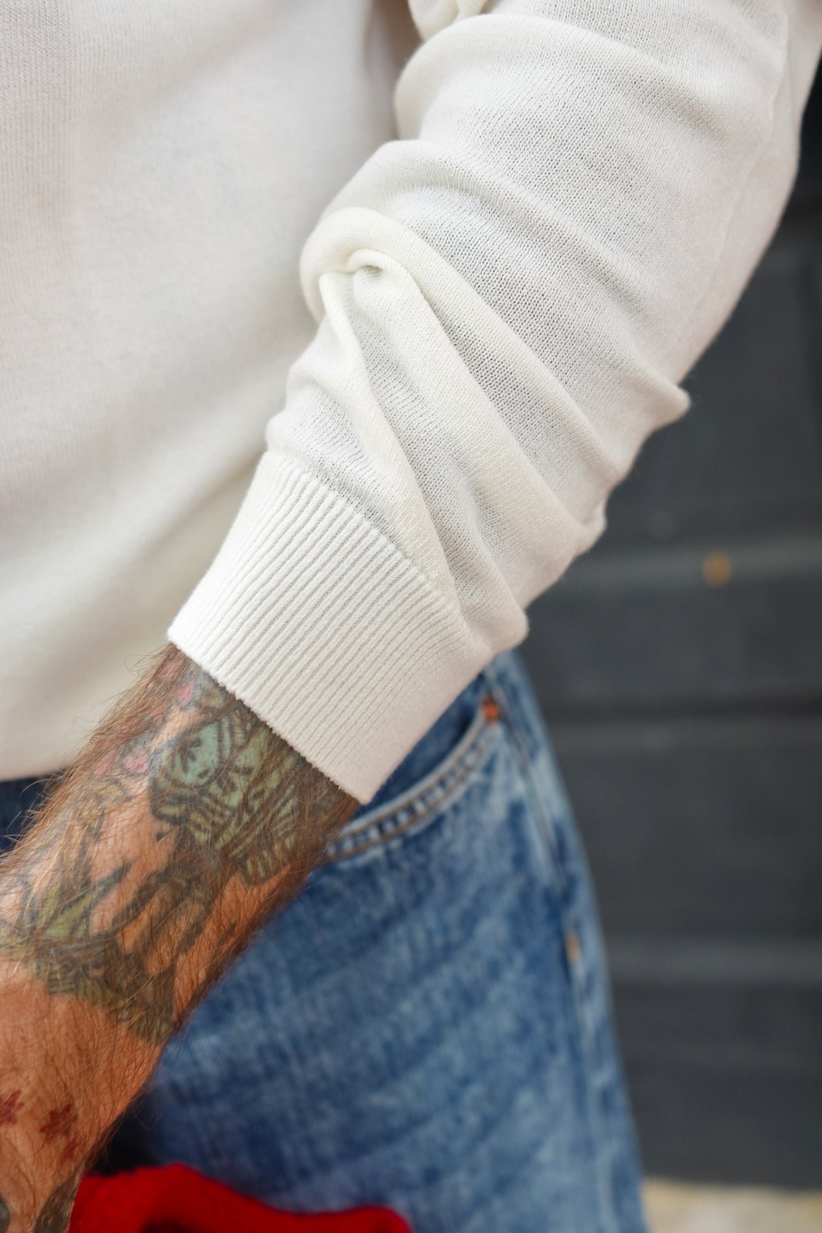 Mooncastle Ice Cotton Long Crewneck