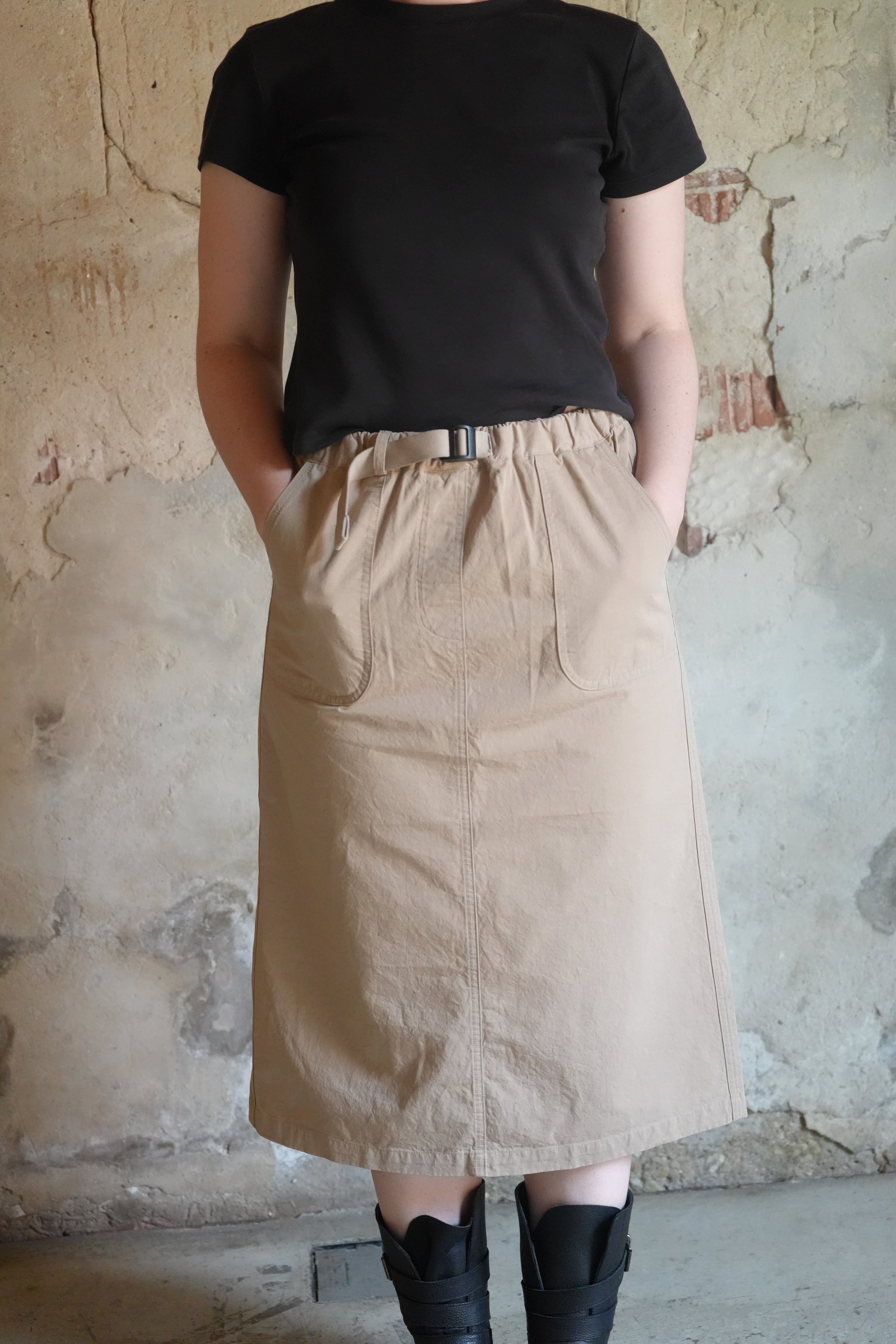Kappy Cotton Fatigue Skirt