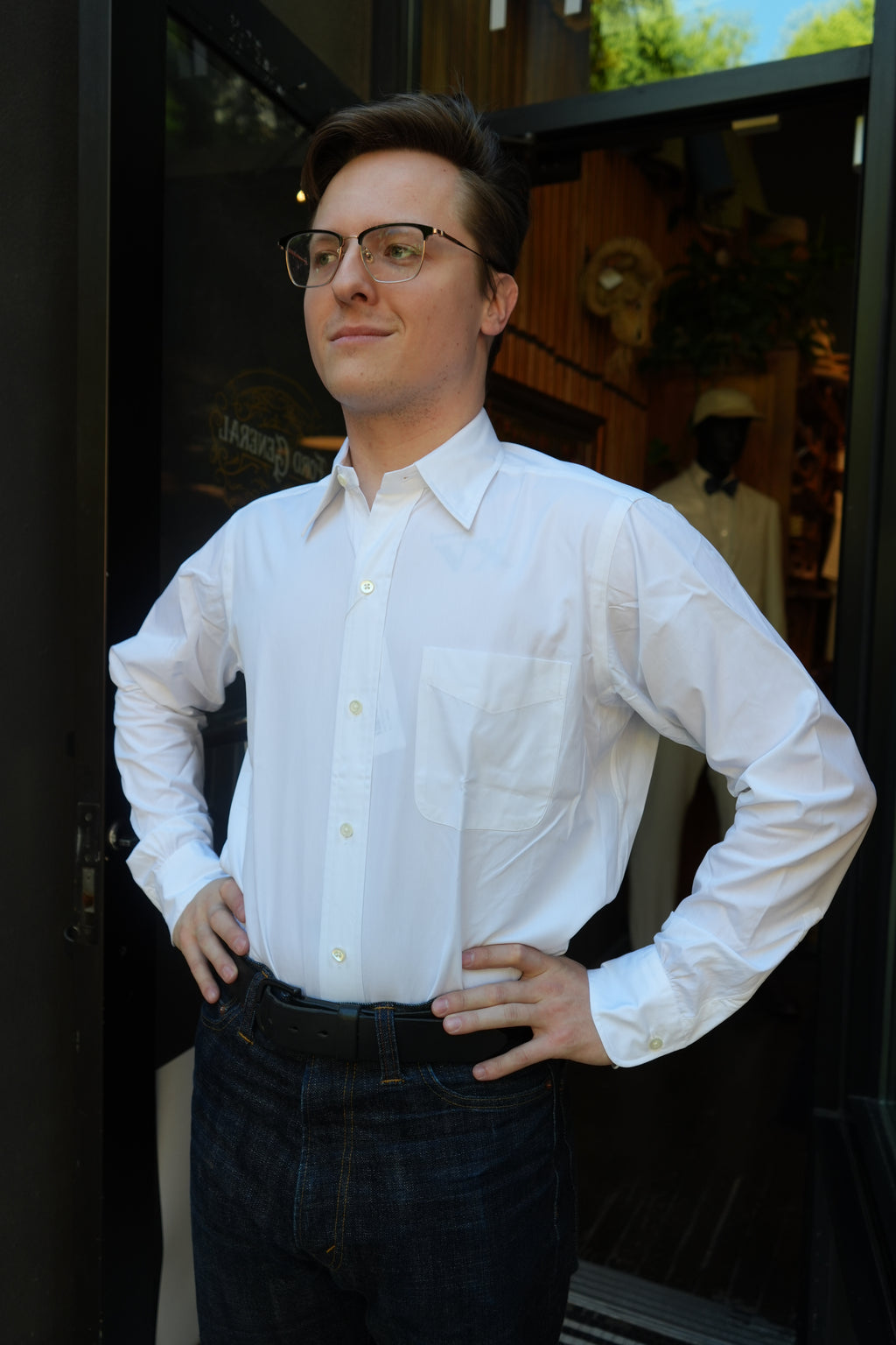 Kamakura Shirts Ametora Selvedge Poplin Shirt