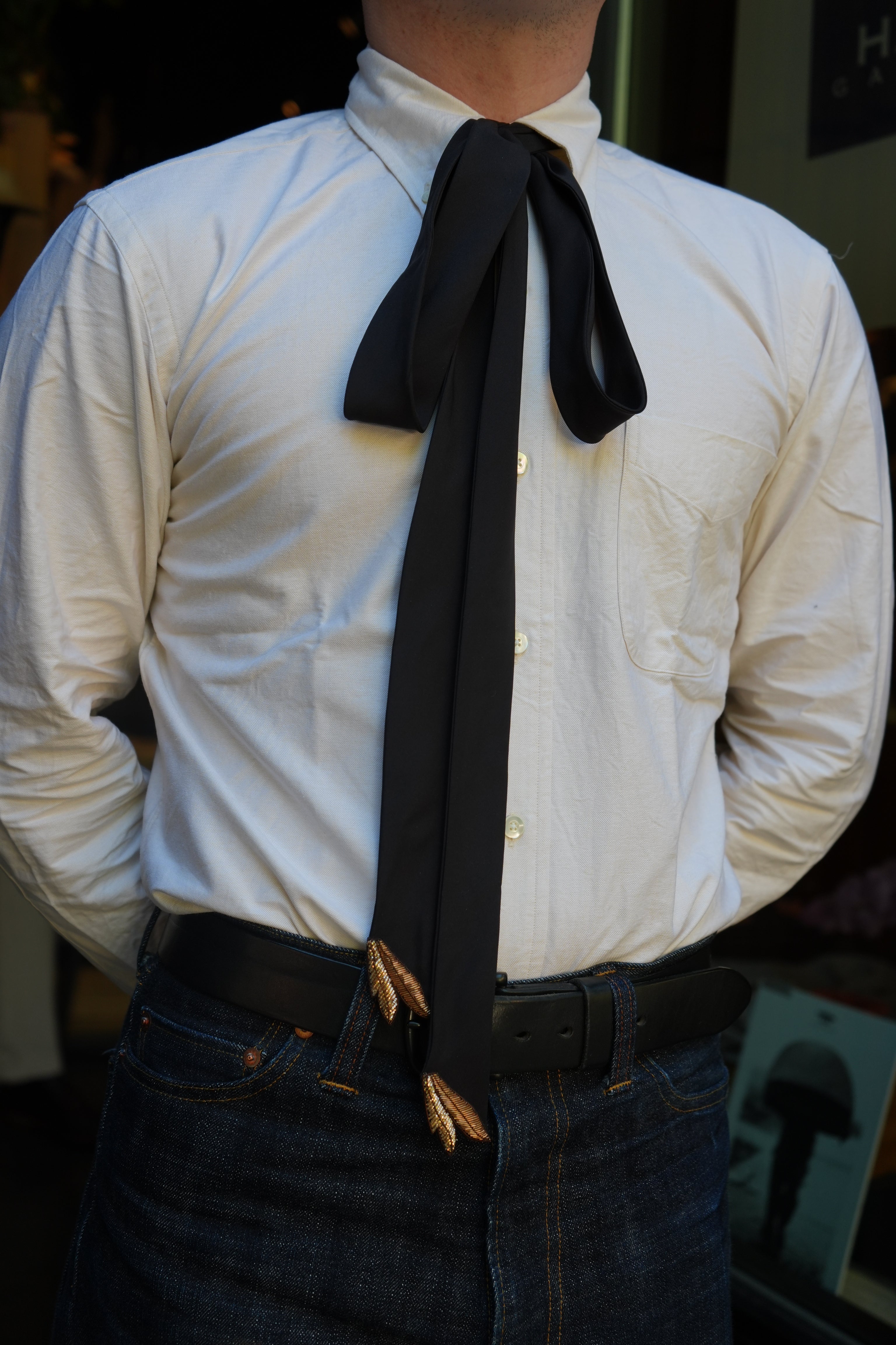 Mani Del Sud Men's Long Bow Tie