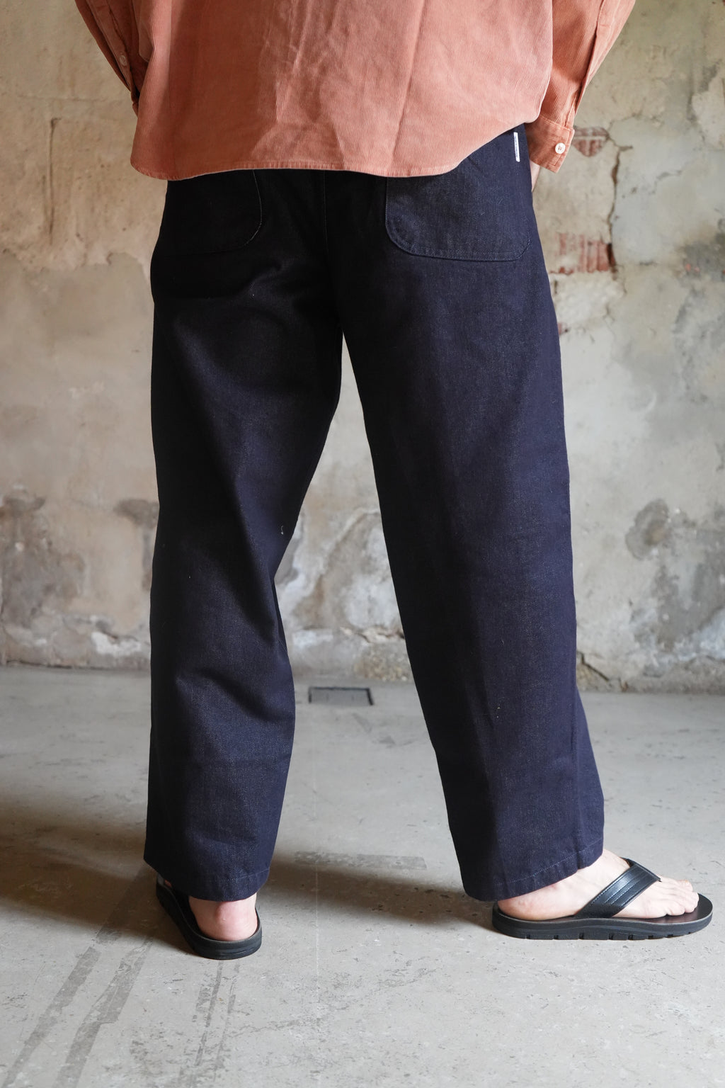 Kappy Two Tuck Wide Denim Pants