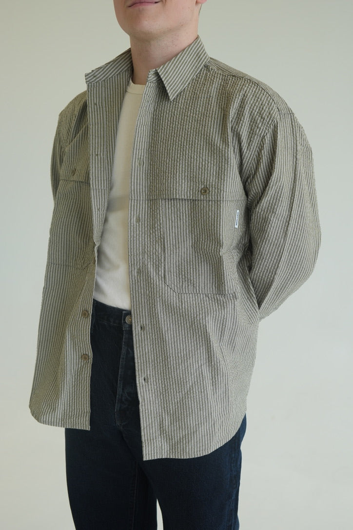 Kappy Stripe Pocket Work Shirt