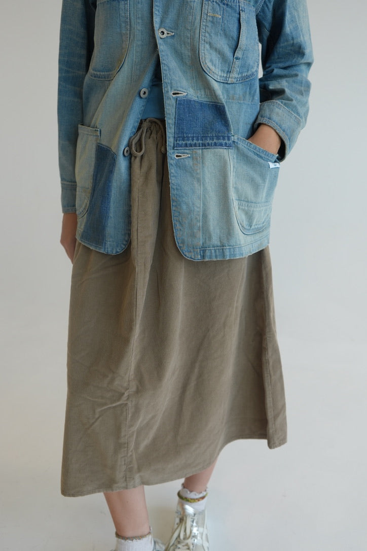 Kappy Corduroy Flare Skirt