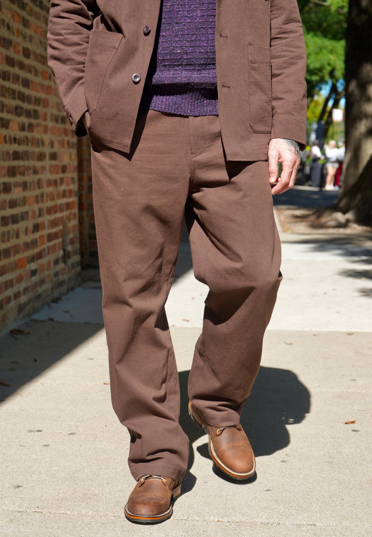 Norse Projects Hengifoss High Waist Cotton Wool Twill Trousers