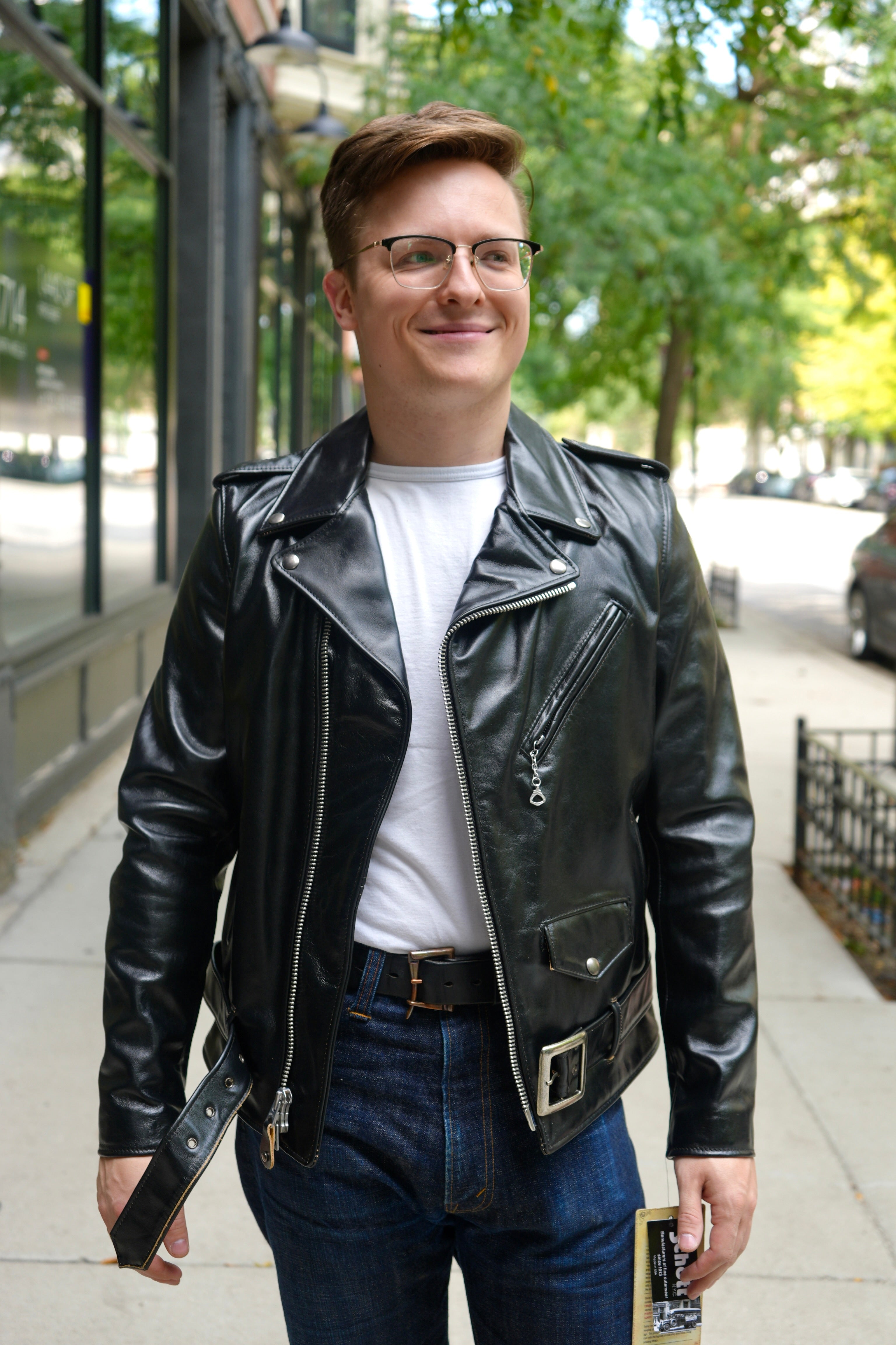 美品　schott classic truker jacket S Schott NYC PER62 Teacore Cowhide Jacket – Ford General