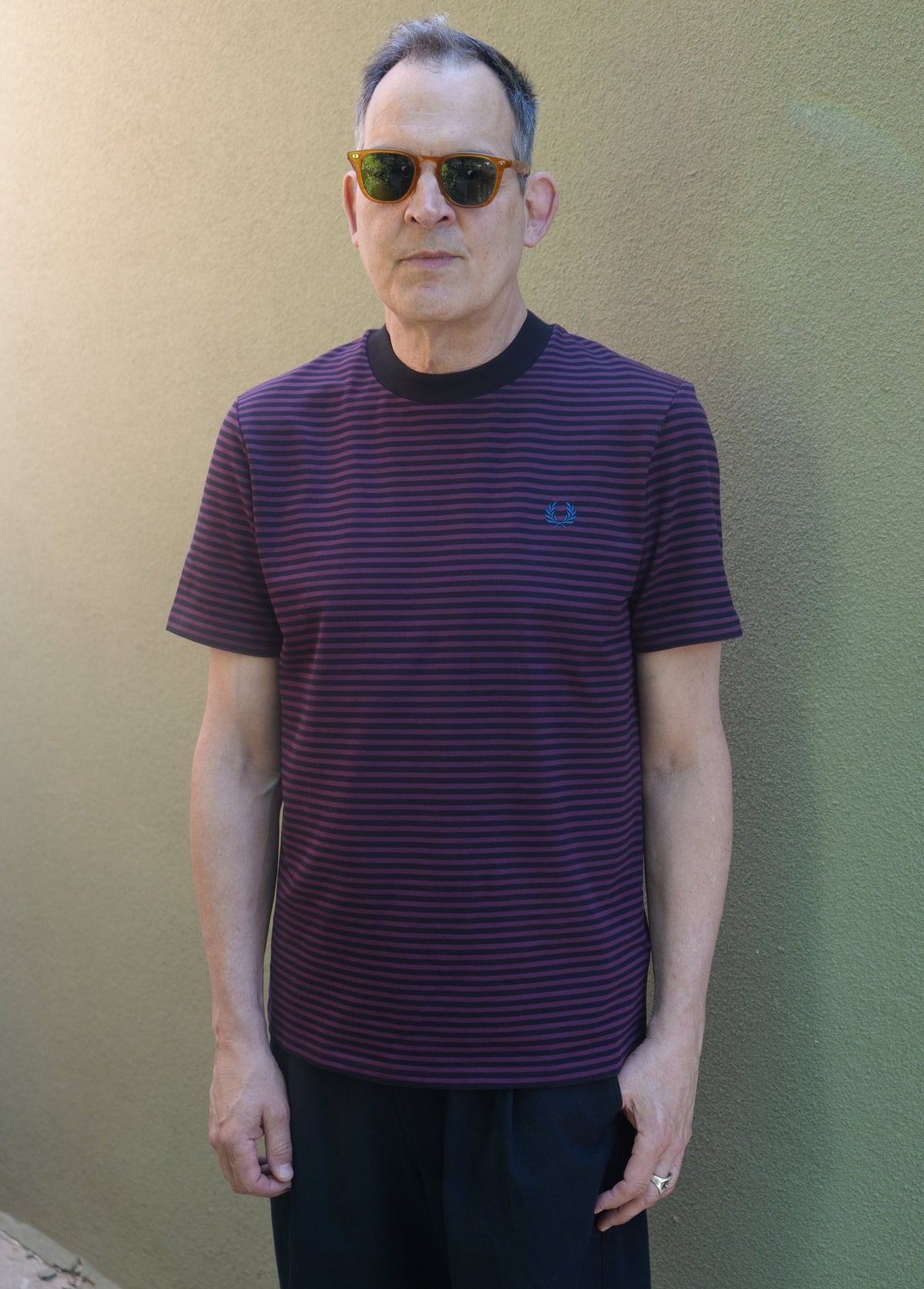 Fred Perry Fine Stripe Heavyweight T-Shirt