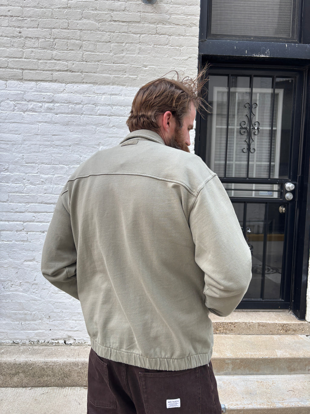Norse Projects Hornidal Relaxed Organic Loopback Track Jacket