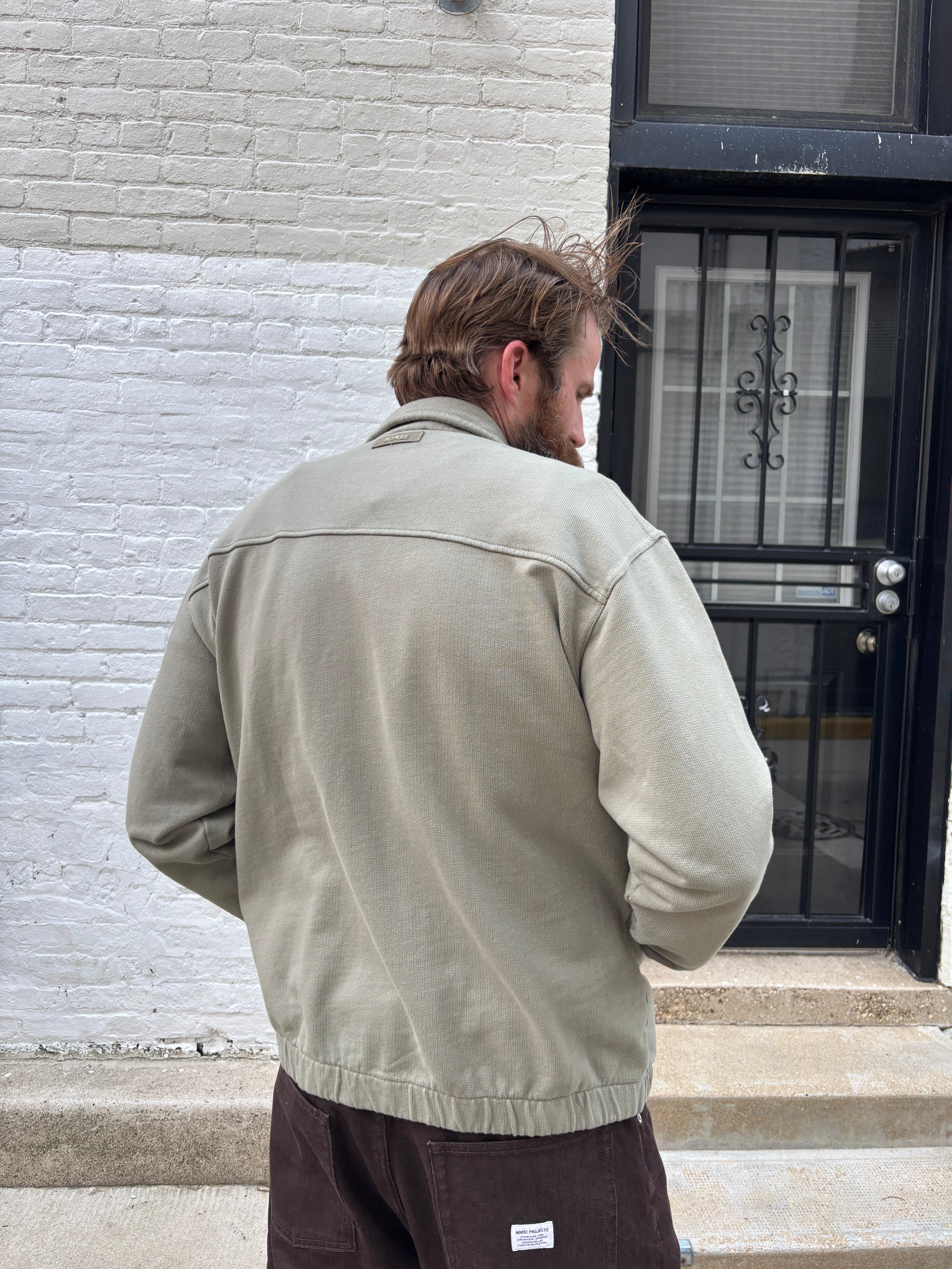 Norse Projects Hornidal Relaxed Organic Loopback Track Jacket