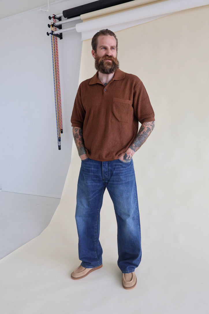 Universal Works Short Sleeve Knit Polo